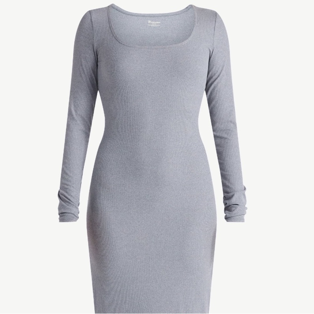No Boundaries Ribbed Maxi Dress with Long Sleeves